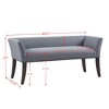 NicBex 49.5" Welborn Ottoman Bench with Nailhead Trim,Polyester Upholstered End of Bed Bench,Accent Bench for Bedroom & Living Room,Bedroom Furniture - 2 of 4
