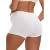 INSPIRE CHIC Women's Low Waist Under the Bump Maternity BoyShorts Pregnancy Seamless Ladies Panties - 2 of 4