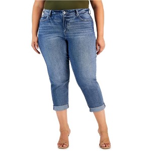 Celebrity Pink Womens Bestie Cuffed Girlfriend Cropped Jeans - 1 of 1