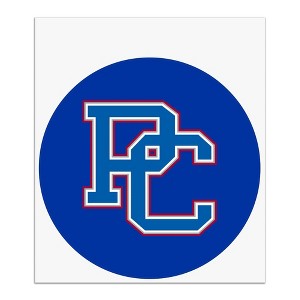 Presbyterian College Primary Logo Automotive Car Window Locker Circle Bumper Sticker - 1 of 4