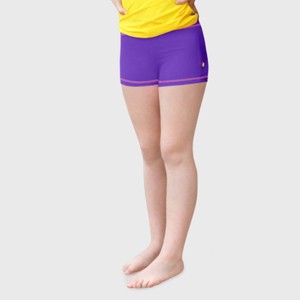 City Threads Girls UPF 50+ Quick-Dry Swim Boy Shorts - USA-Made - 1 of 4