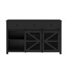 Merax Industrial Sliding Mesh Barn Door Sideboard Buffet with 3 Drawers & Adjustable Shelves - 4 of 4