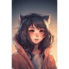 Trends International Wumples - Anime Catgirl Unframed Wall Poster Prints - 4 of 4