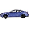 BMW M4 Competition Portimao Blue Metallic with Carbon Top Limited Edition 1/64 Diecast Model Car by Mini GT - 2 of 4