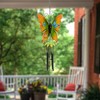Northlight 15.75" Orange and Green Metal Butterfly Outdoor Garden Windchime - 2 of 4