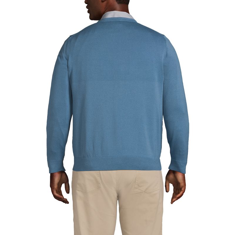 Lands' End Men's Fine Gauge Supima Cotton Crewneck Sweater, 2 of 5