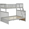 Twin Over Full Bunk Bed with Ladder and Safety Guard Rails - 3 of 4