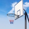 VEVOR Basketball Rim, Wall Door Mounted Basketball Hoop,Heavy Duty Q235 Basketball Flex Rim Goal Replacement with Net and Double Spring,Standard 18" - 2 of 4