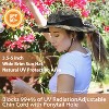 Tirrinia Women’s Wide Brim Sun Hat with Ponytail Hole, UPF 50+ Boonie Cap for Fishing Safari Hiking, Lightweight Breathable Adjustable Hats - 4 of 4