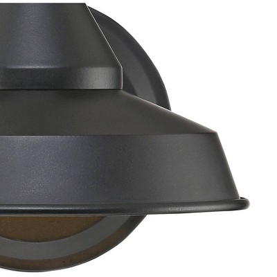 Black Metal LED Outdoor Wall Light with Gooseneck Arm