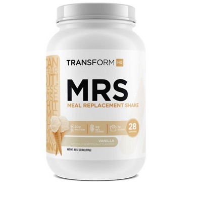 TransformHQ Meal Replacement Shake - Vanilla, 28 Servings