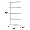 FDW 5-Shelf Adjustable Layer Rack Commercial Strong Steel for Restaurant Garage Kitchen - 3 of 4