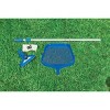 Intex Swimming Pool Kit w/ Vacuum Skimmer, Pole, & Debris Round Cover Tarp - 3 of 4