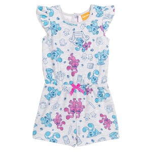 Blue's Clues & You! Girls Sleeveless Romper Toddler - 1 of 4