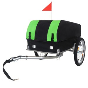 SEVOBAL Pet Strollers Heavy-Duty Bike Cargo Trailer Removable Waterproof Cover 16" All-Terrain Wheels Foldable Design, Black, 50.79"*25.98"*24.02" - 1 of 4
