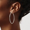Black Bow Jewelry 2mm Stainless Steel Classic Round Hoop Earrings - 44.5mm (1 3/4 Inch) - 3 of 4