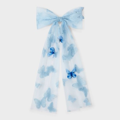 Butterfly Bow Hair Barrette - Wild Fable™ Blue