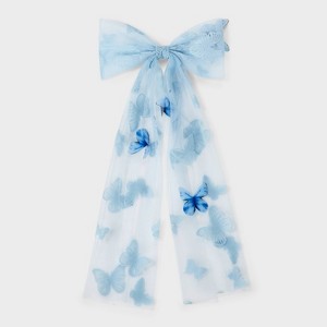 Butterfly Bow Hair Barrette - Wild Fable™ Blue - 1 of 2