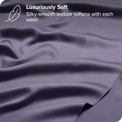 Dusty Purple Twin XL Bamboo Deep Pocket Sheet Set