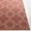 Hauteloom Unique Rust Red Lattice Trellis Outdoor Rug - 2 of 4