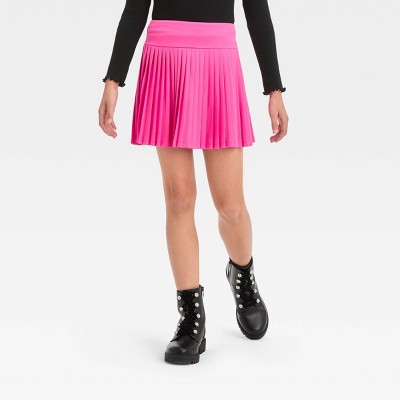 Hot pink pleated skirt sale target