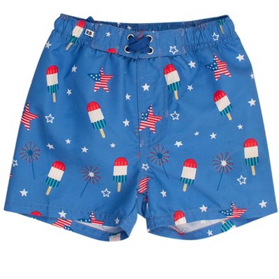 RuggedButts Baby UPF50+ Americana Swim Trunks