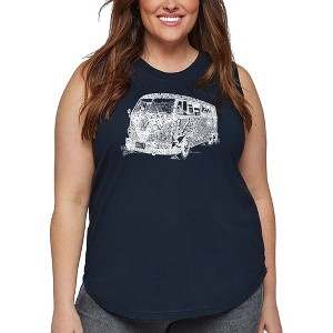 LA Pop Art Women's Word Art Tank Top - THE 70'S - 1 of 4