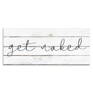 Stupell Industries Get Naked Minimal Planks, 48" x 20" - 1 of 4