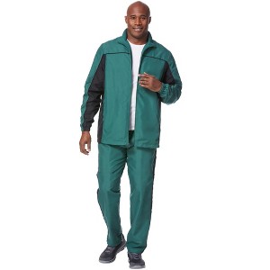 KingSize Men's Big & Tall Long Sleeve Colorblock Tracksuit - 1 of 4