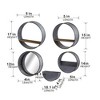 YUHAO Set of 3 Wall Planter for Indoor Outdoor Home Garden Decor, L:10"x10"x16.5" M:8.5"x8.5"x15.5" S:7"x7"x13.5" - 4 of 4