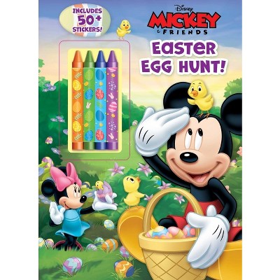 Disney Mickey Mouse: Easter Egg Hunt! - (Color & Activity with Crayons) by  Grace Baranowski (Paperback)