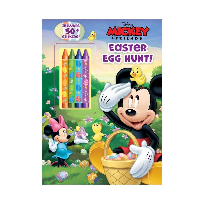 Disney Mickey Mouse: Easter Egg Hunt! - (Coloring & Activity with Crayons) by  Grace Baranowski (Paperback), 1 of 4