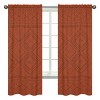Sweet Jojo Designs Window Curtain Panels 84in. Boho Geometric Orange and Black - 2 of 4