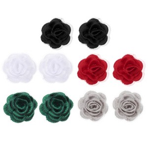 Unique Bargains Iron On Durable DIY Clothing Flower Lace Embroidery Applique 10 Pcs - 1 of 4