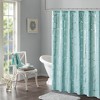 Gracie Mills Isabelle Geometric Metallic Lightweight Shower Curtain - 3 of 4