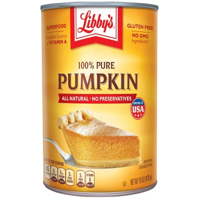 Libby's 100% Pure Pumpkin - 15oz : Target