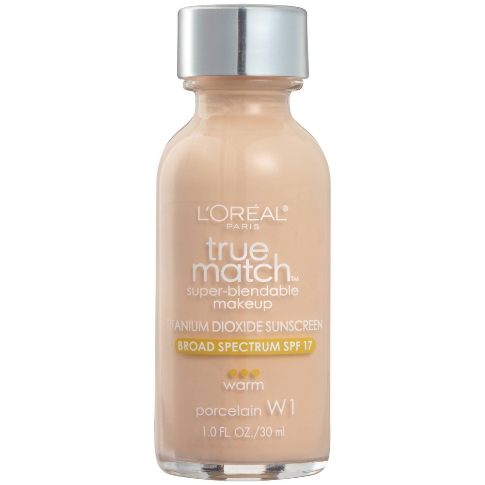 UPC 071249078549 product image for L'Oreal Paris True Match Super-Blendable Foundation Makeup with SPF 17 - W1 Porc | upcitemdb.com