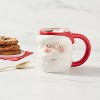 16oz Earthenware Figural Christmas Santa Mug - Wondershop™ - image 2 of 3