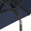 7.5' x 7.5' Outdoor Patio Umbrella with Button Tilt and Crank - Wellfor - 4 of 4