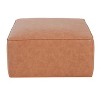 PAGED Square Ottoman Modern Elegance Foot Stool with Non-Marking Foot Caps for Family Room, Living Room - 4 of 4
