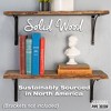 RESTORE Boulder Black 24 in. Live Edge Wood Shelf (Wood Only) by Pipe Decor - 2 of 4