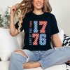 Simply Sage Market Women's Land Of The Free Retro Stars Short Sleeve Graphic Tee - image 2 of 4