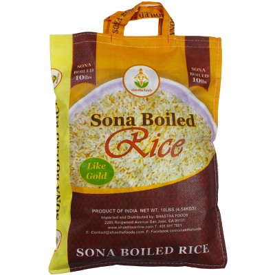 Shastha Sona Boiled Rice 10 lbs