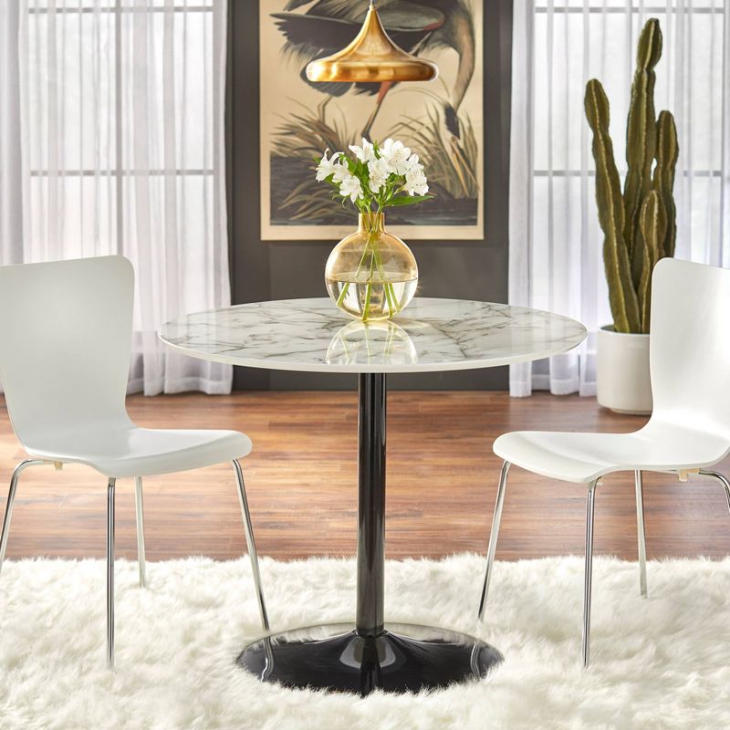 Hillboro Round Dining Table Metal Base - Buylateral, 4 of 13