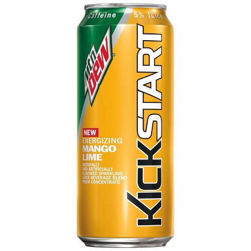 Mountain Dew Kickstart Mango Lime - 16 Fl Oz Can : Target