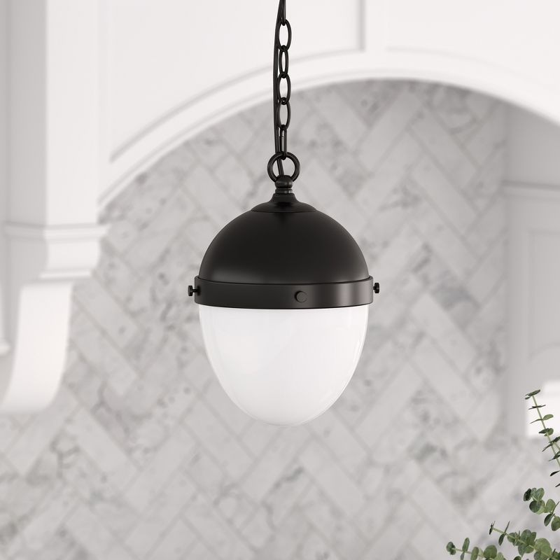 Hampton & Thyme 9" Wide Pendant with Glass Shade, 3 of 12