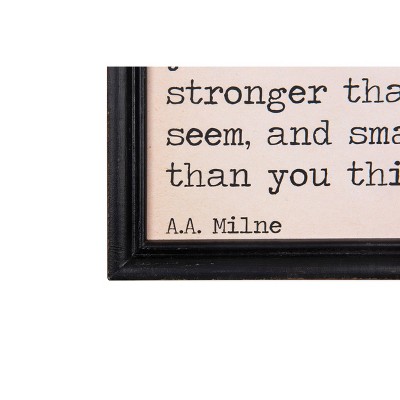Inspirational Black and White Framed Canvas Quotes Set