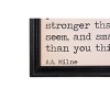Storied Home 9" x 6" (Set of 4) Phrases Framed Wood Inspiration Phrases : Modern Canvas Wall Decor for All Ages - 2 of 4