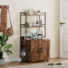 Cat Litter Box Enclosure with Shelf Storage, 2-in-1 Hidden Cat Furniture, Indoor Cat Cabinet - 3 of 4