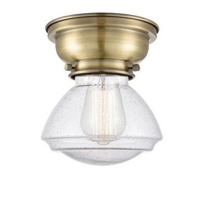 Olean - 1 Light Flush Mount In Industrial Style-6.4 Inches Tall and 6.75 Inches Wide